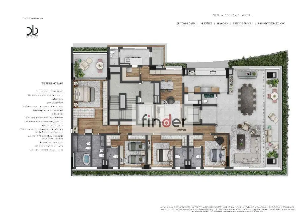 Apartamento, 4 quartos, 387 m² - Foto 2