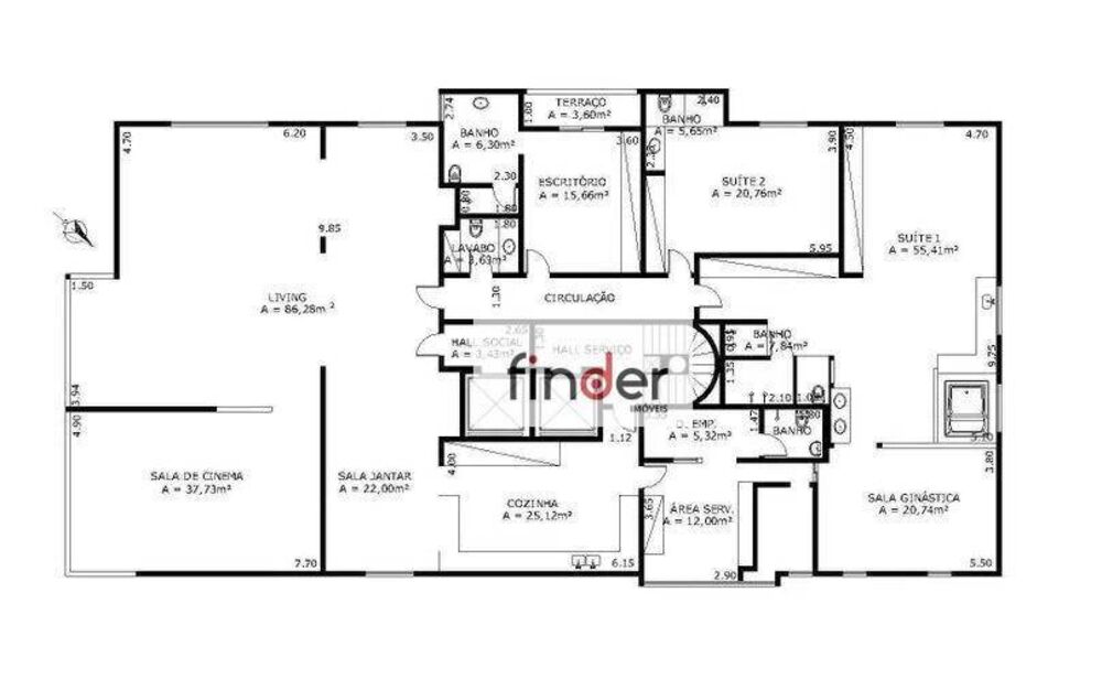 Apartamento à venda com 3 quartos, 459m² - Foto 12