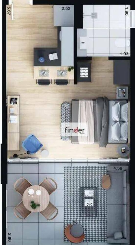 Apartamento, 1 quarto, 90 m² - Foto 11