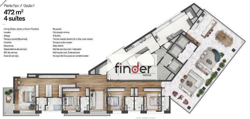Apartamento, 4 quartos, 472 m² - Foto 54