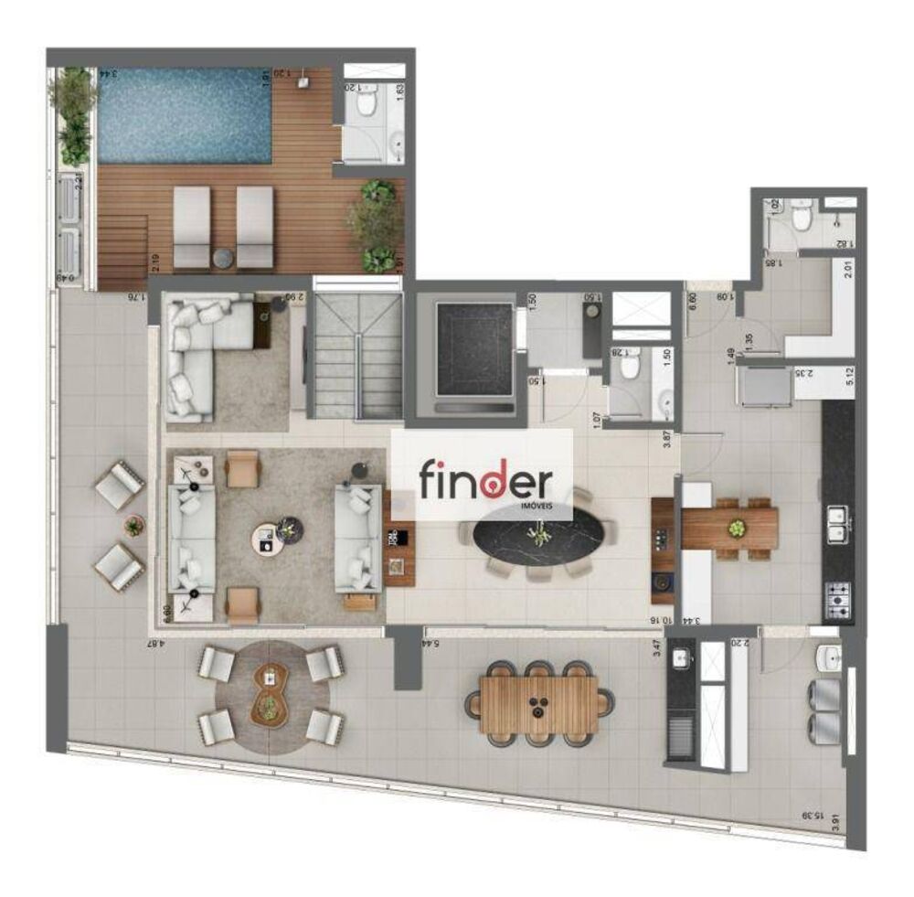 Cobertura, 3 quartos, 377 m² - Foto 9