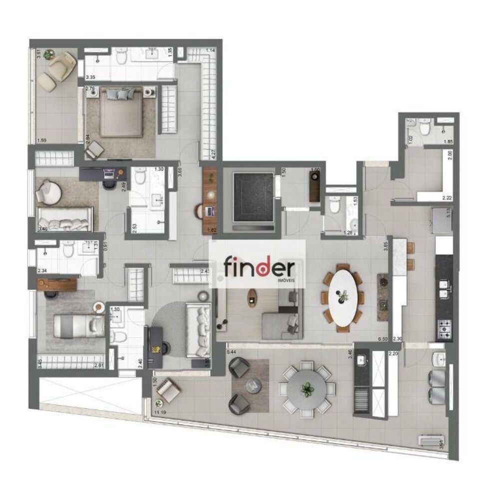Cobertura, 3 quartos, 377 m² - Foto 36
