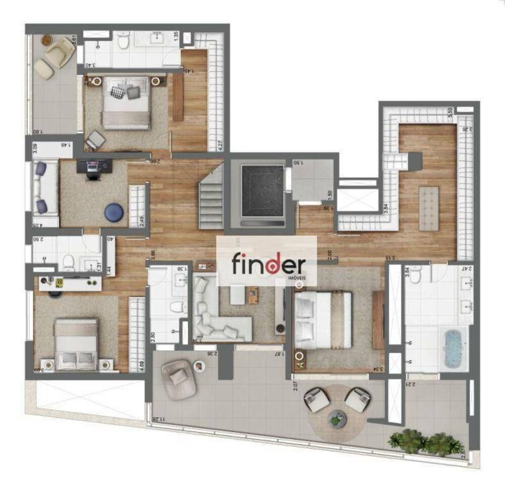 Cobertura, 3 quartos, 377 m² - Foto 10
