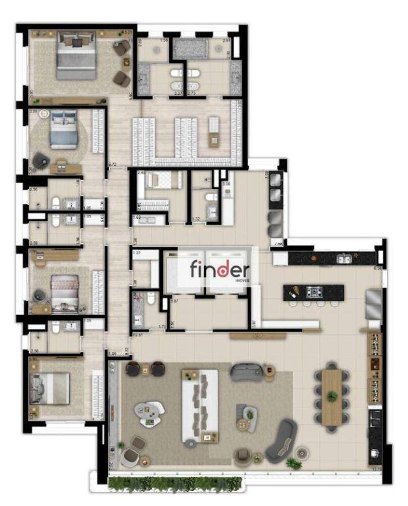 Apartamento, 4 quartos, 346 m² - Foto 5
