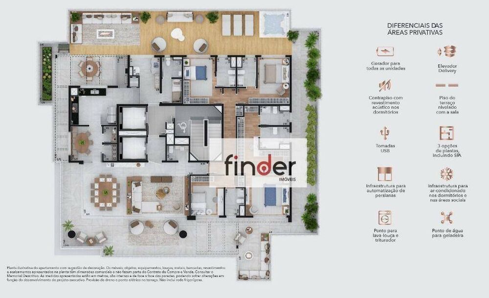 Apartamento, 4 quartos, 276 m² - Foto 1