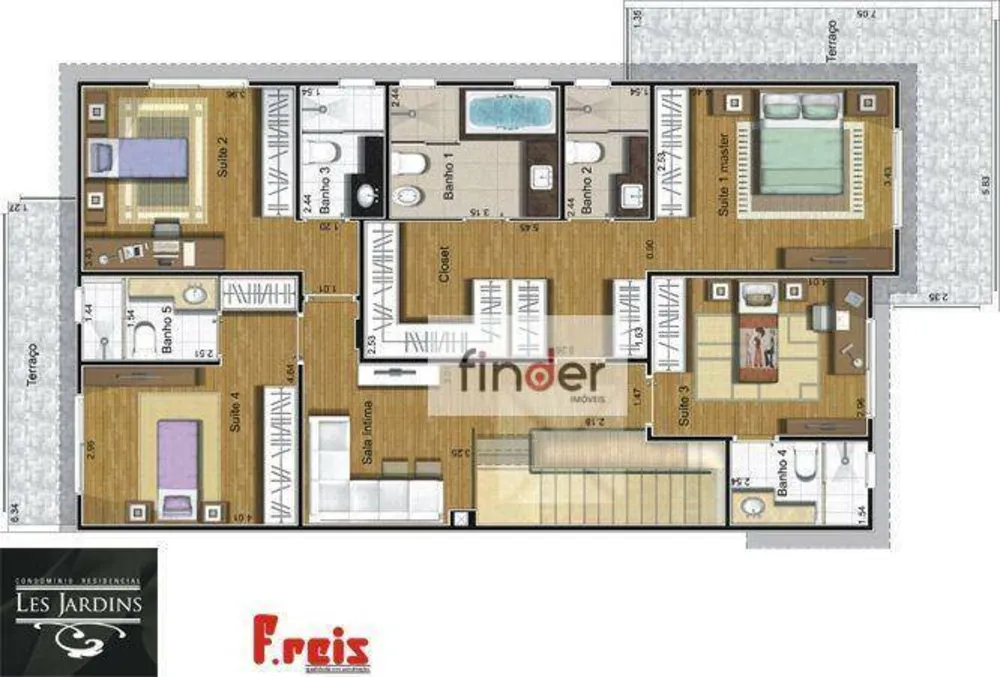 Casa de Condomínio, 4 quartos - Foto 2