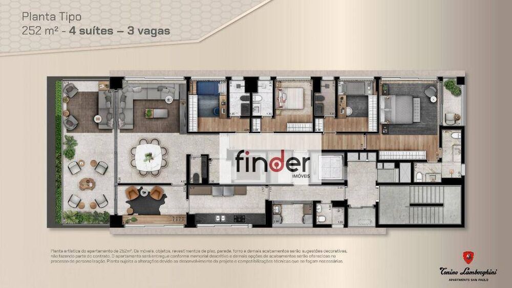 Apartamento, 4 quartos, 252 m² - Foto 4