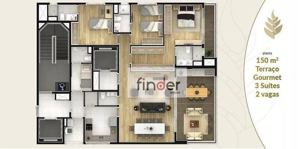 Apartamento, 3 quartos, 125 m² - Foto 6
