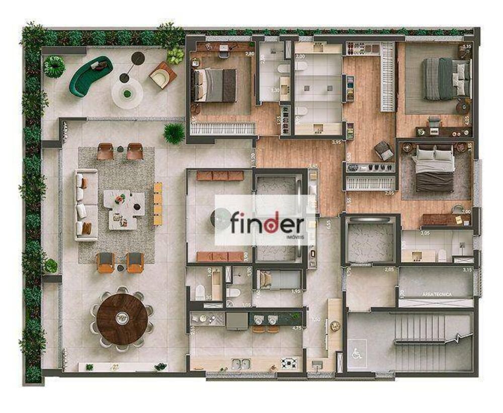 Apartamento, 3 quartos, 262 m² - Foto 69