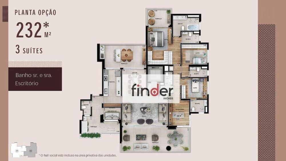 Apartamento, 4 quartos, 232 m² - Foto 16