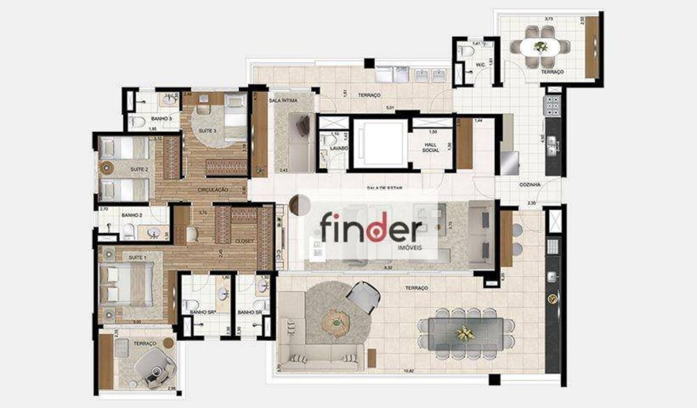 Apartamento, 3 quartos, 213 m² - Foto 12