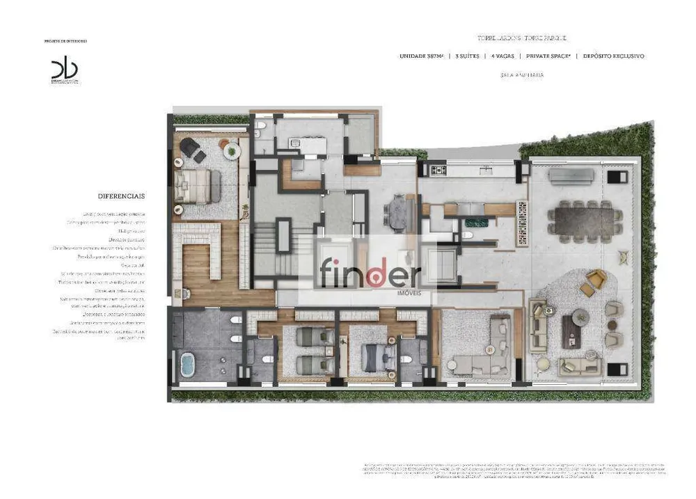 Apartamento, 4 quartos, 387 m² - Foto 2