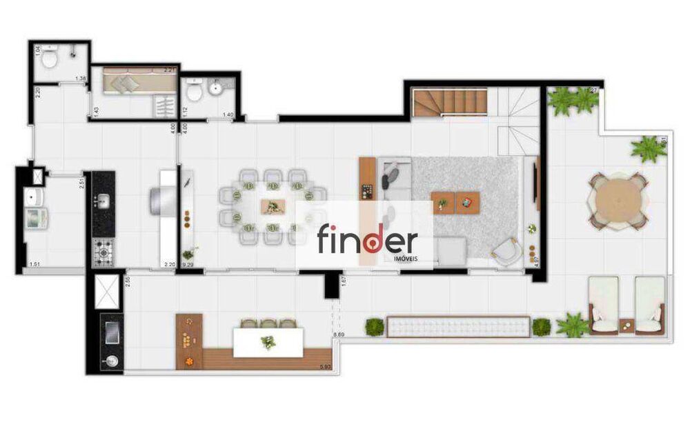 Cobertura, 3 quartos, 280 m² - Foto 16