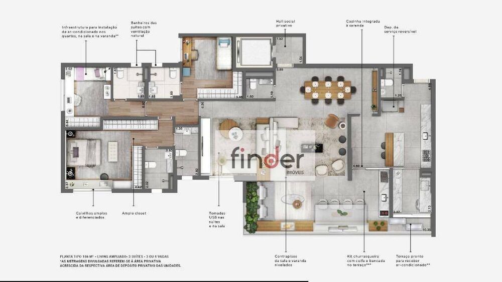 Apartamento, 4 quartos, 184 m² - Foto 12