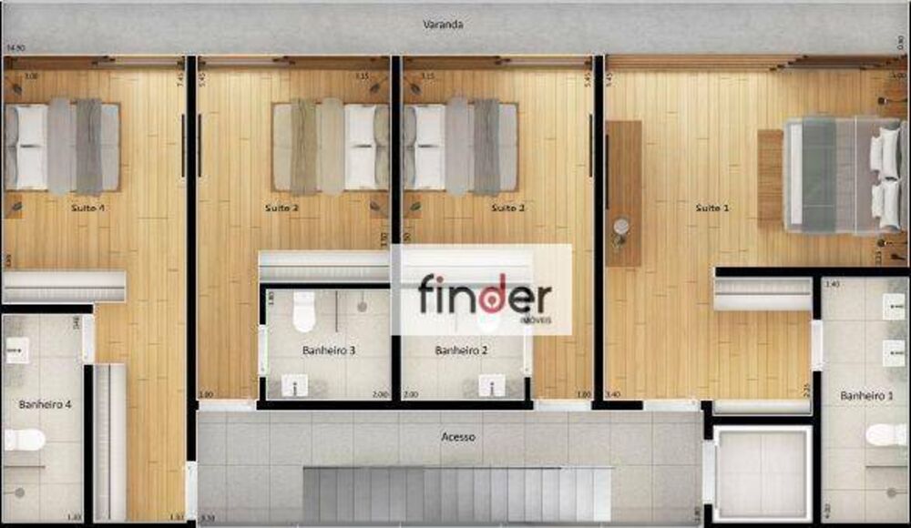 Casa de Condomínio, 5 quartos - Foto 7