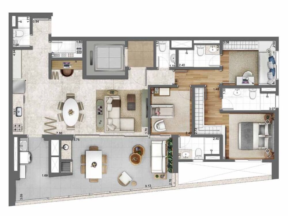 Apartamento, 3 quartos, 131 m² - Foto 16