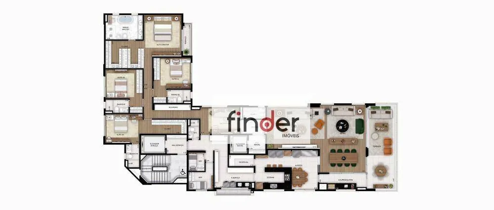 Apartamento, 4 quartos, 330 m² - Foto 3