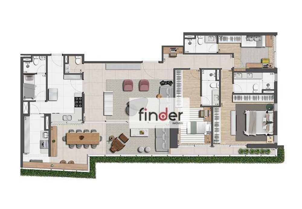 Apartamento, 3 quartos, 196 m² - Foto 24