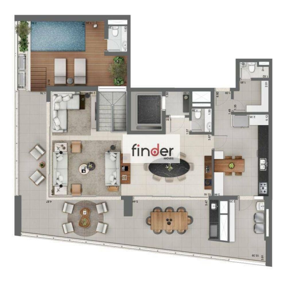 Cobertura, 3 quartos, 377 m² - Foto 10