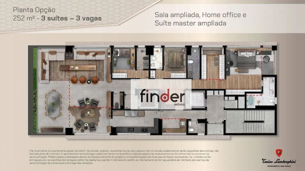 Apartamento, 4 quartos, 252 m² - Foto 2