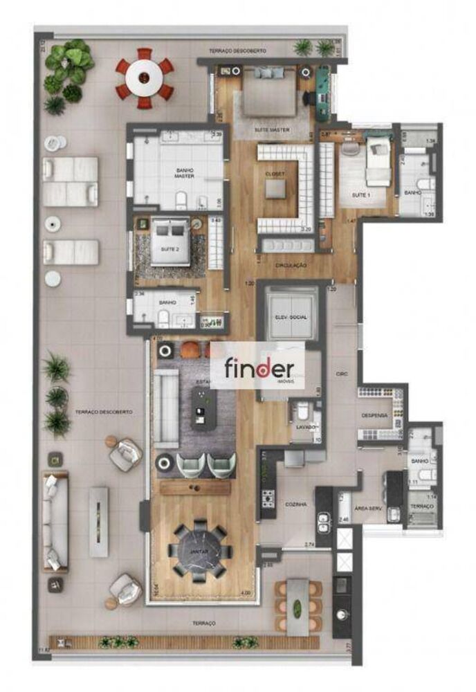 Apartamento, 3 quartos, 315 m² - Foto 4