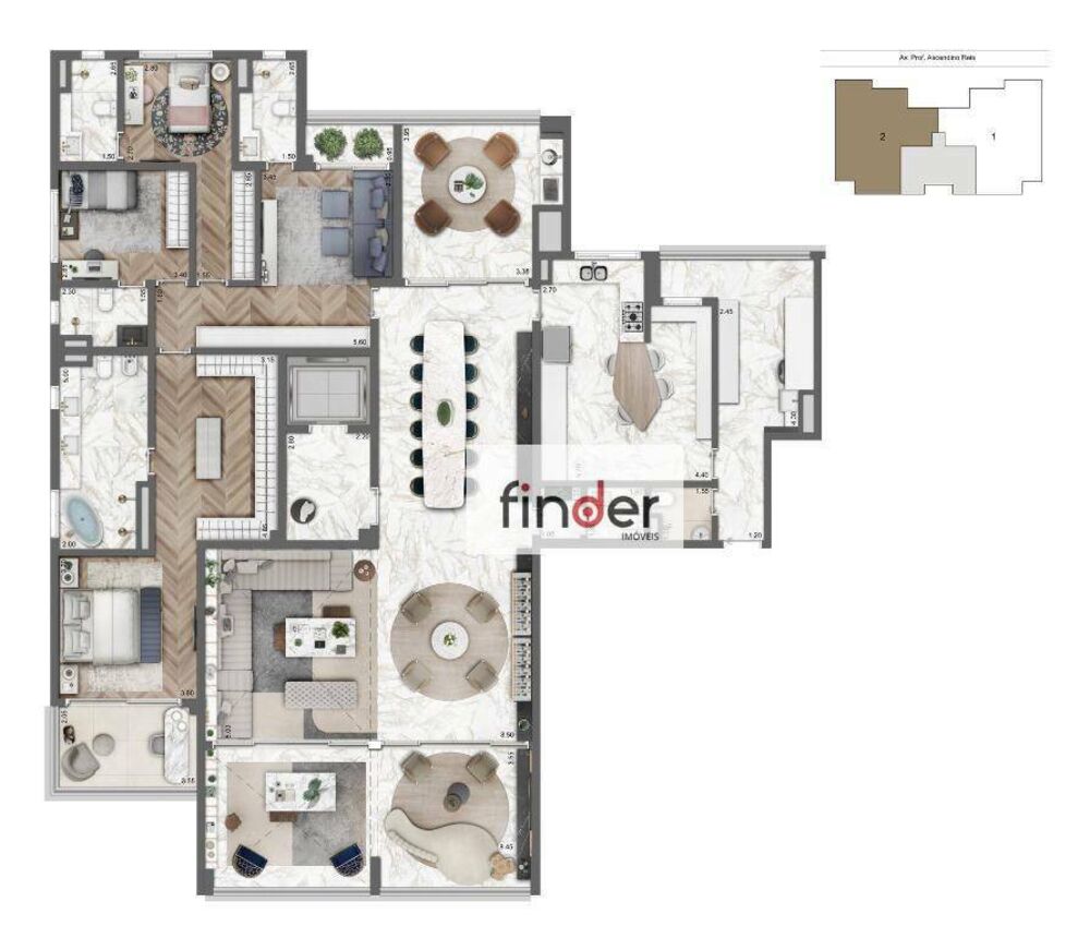 Apartamento, 4 quartos, 307 m² - Foto 8