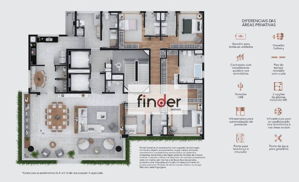 Apartamento, 4 quartos, 276 m² - Foto 3