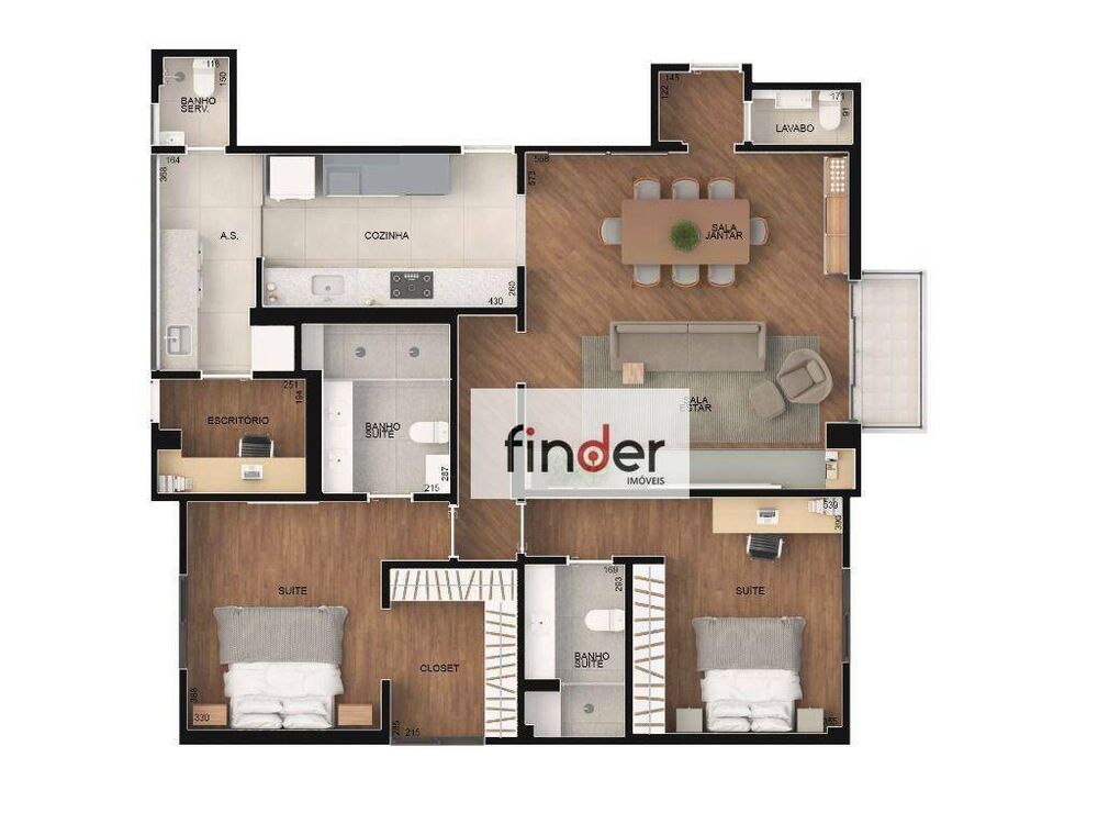 Apartamento à venda com 2 quartos, 126m² - Foto 11