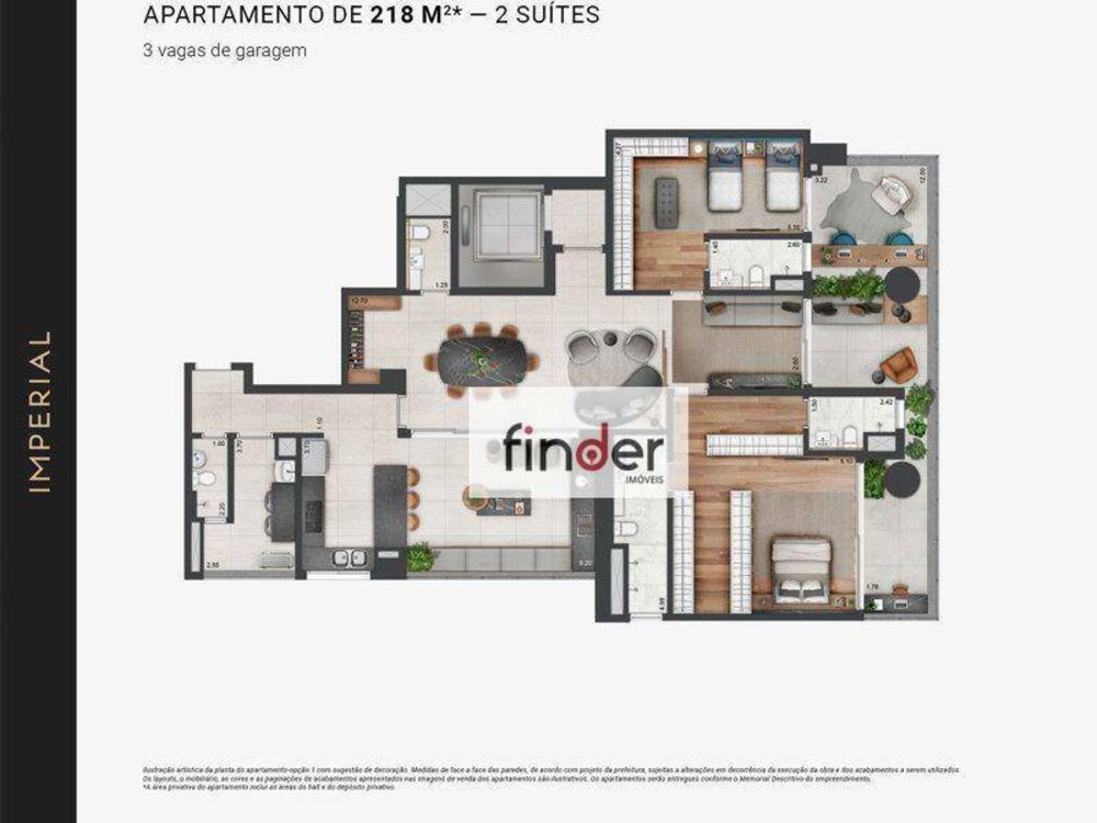Apartamento, 3 quartos, 218 m² - Foto 3