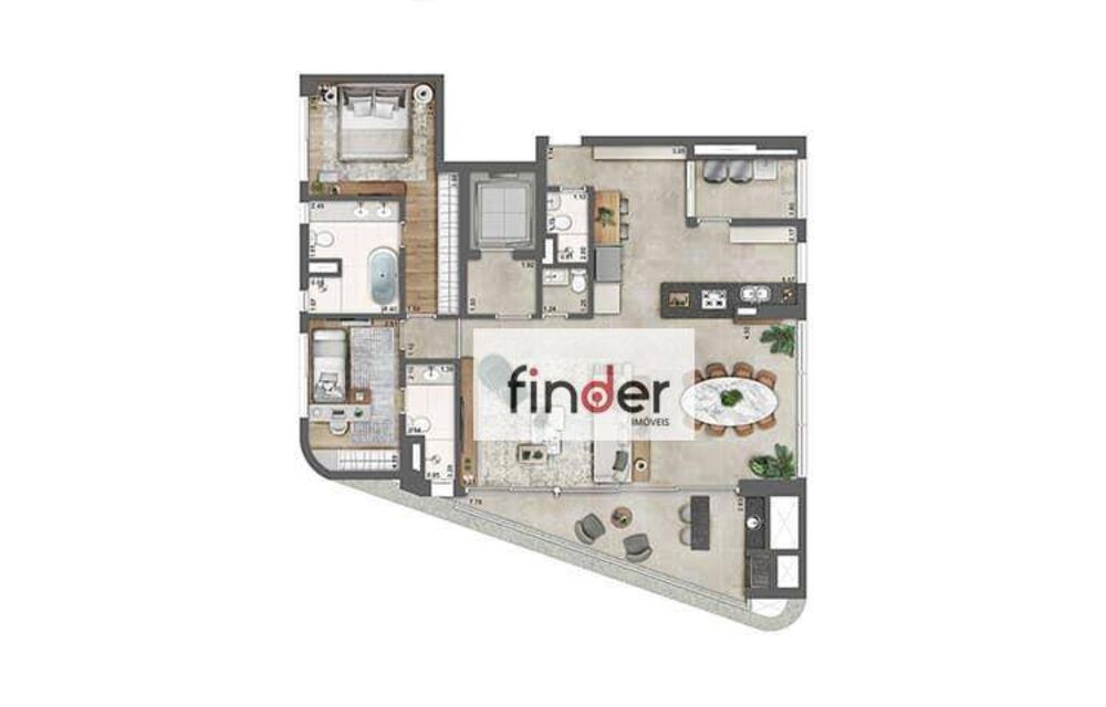Apartamento à venda com 3 quartos, 153m² - Foto 7
