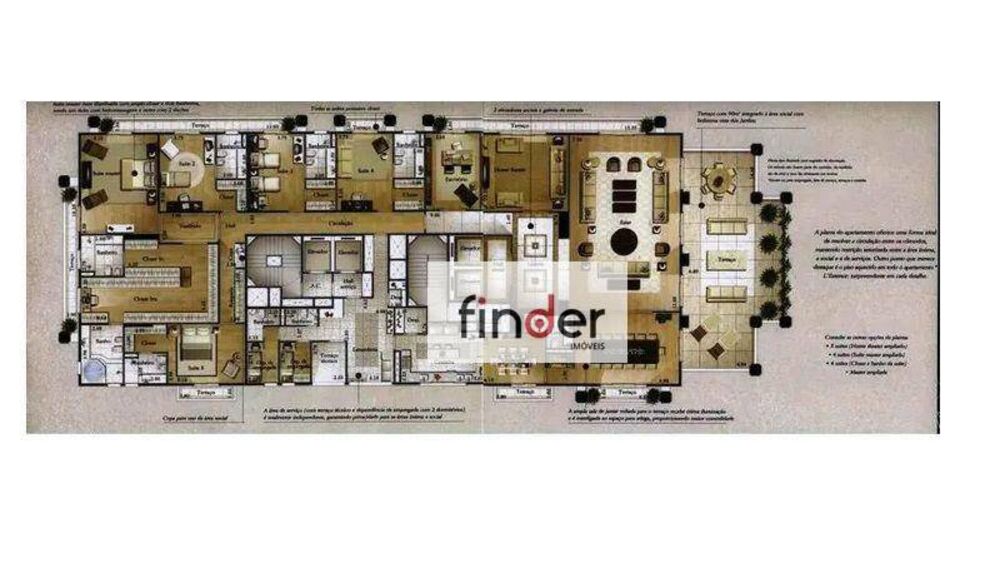 Apartamento para alugar com 5 quartos, 734m² - Foto 6