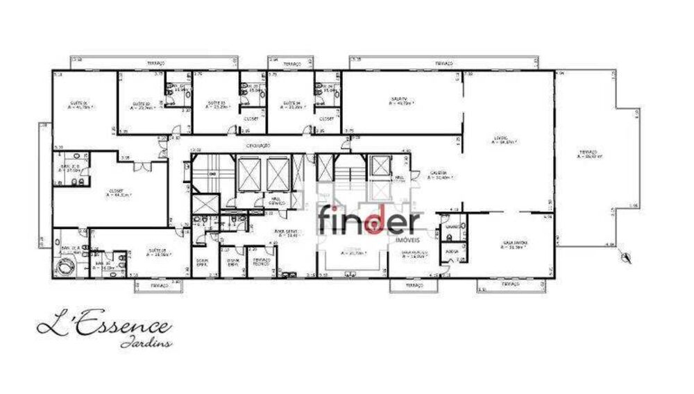 Apartamento para alugar com 5 quartos, 734m² - Foto 14