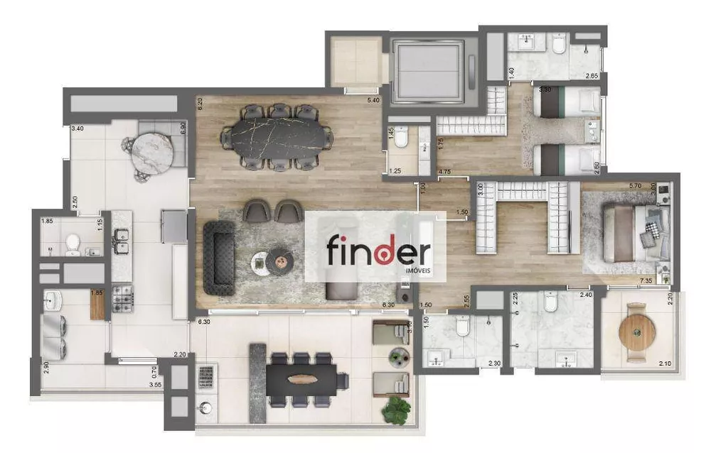 Apartamento, 2 quartos, 161 m² - Foto 29