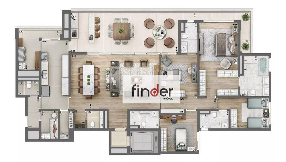 Apartamento, 2 quartos, 161 m² - Foto 39
