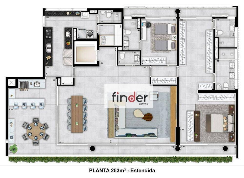 Apartamento, 3 quartos, 252 m² - Foto 7