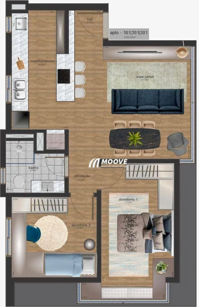 Apartamento, 2 quartos, 50 m² - Foto 6