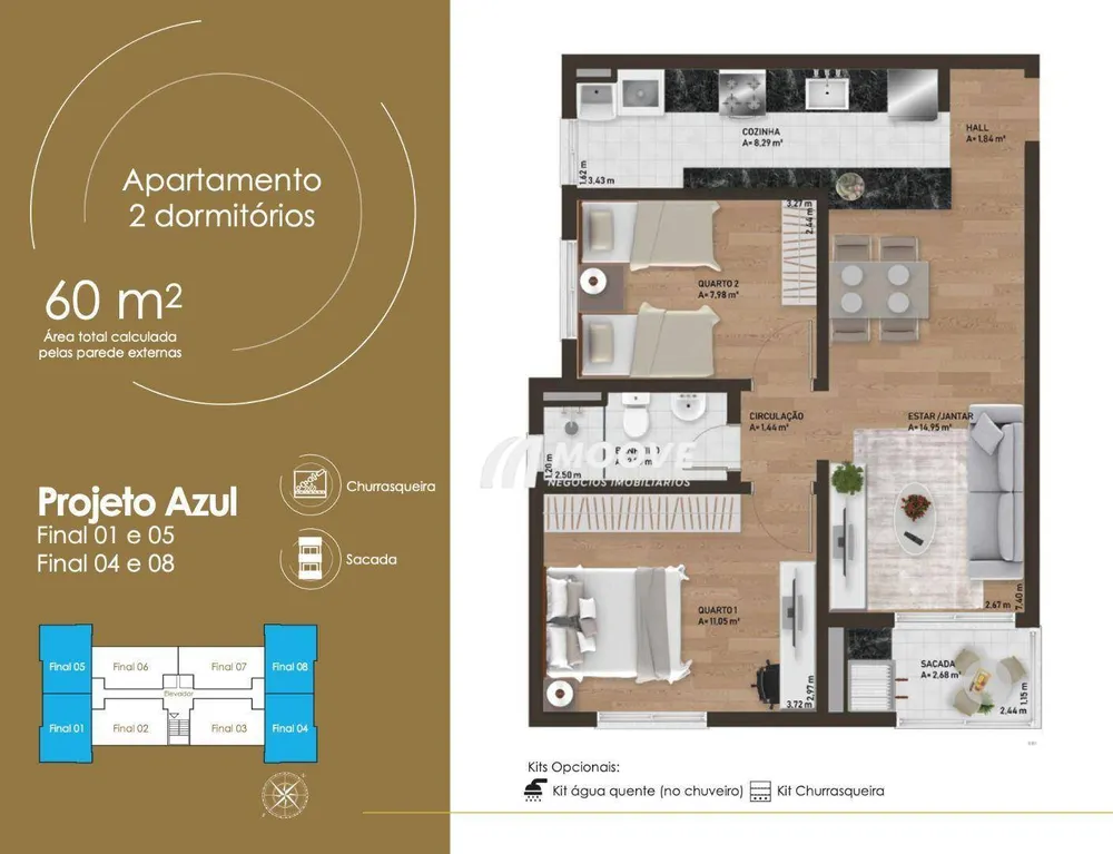 Apartamento, 2 quartos - Foto 7