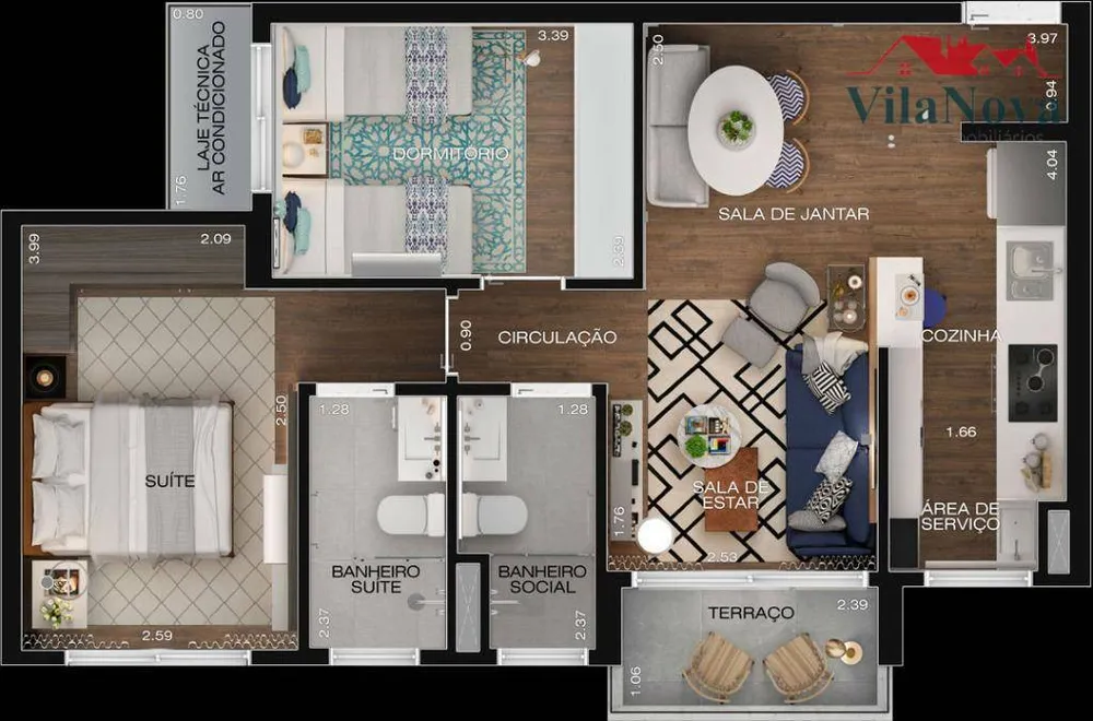 Apartamento, 2 quartos, 60 m² - Foto 4