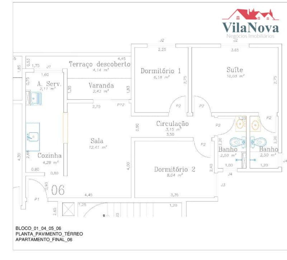 Apartamento, 3 quartos, 63 m² - Foto 1