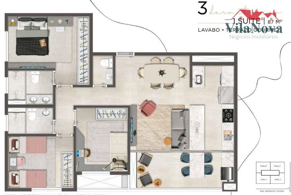 Apartamento, 3 quartos, 87 m² - Foto 5