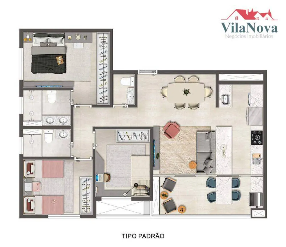 Apartamento, 3 quartos, 87 m² - Foto 2