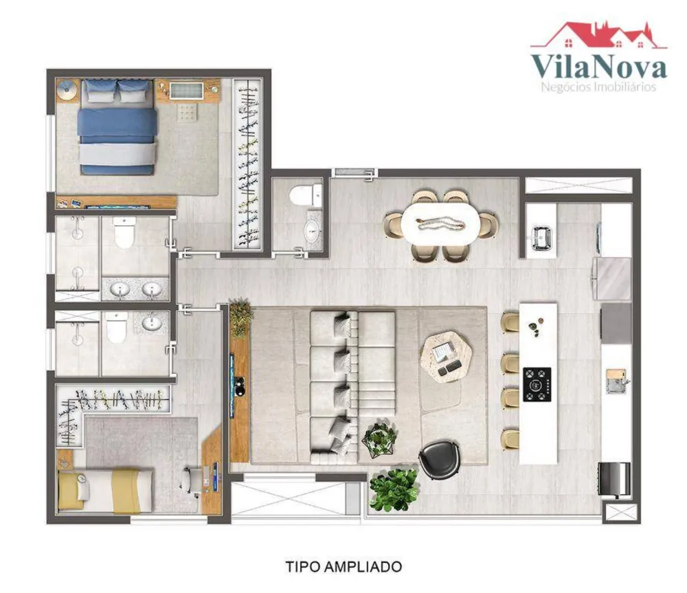 Apartamento, 3 quartos, 87 m² - Foto 1