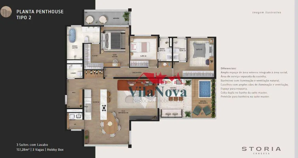 Apartamento, 3 quartos, 105 m² - Foto 9