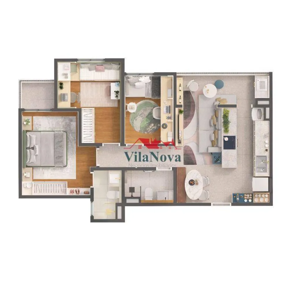 Apartamento, 3 quartos, 64 m² - Foto 6