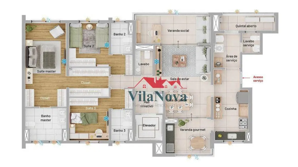 Apartamento, 3 quartos - Foto 4