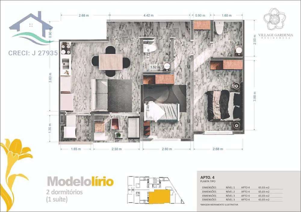 Apartamento, 2 quartos, 65 m² - Foto 5