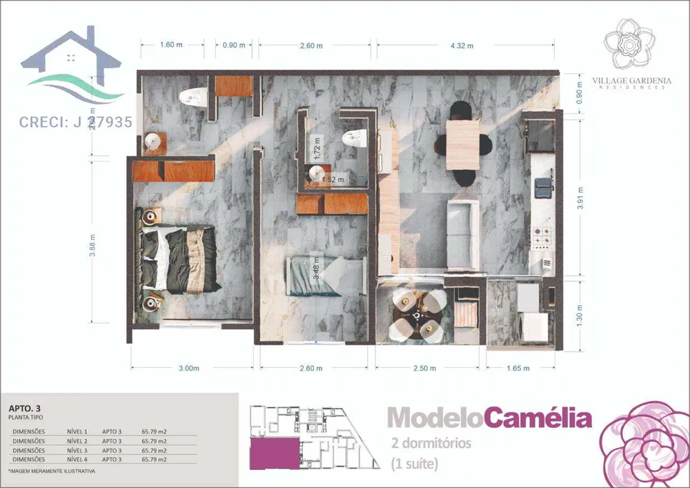 Apartamento, 2 quartos, 65 m² - Foto 12