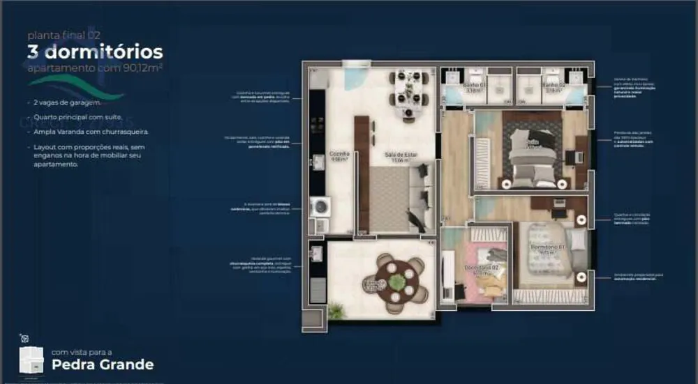Apartamento, 3 quartos, 89 m² - Foto 11