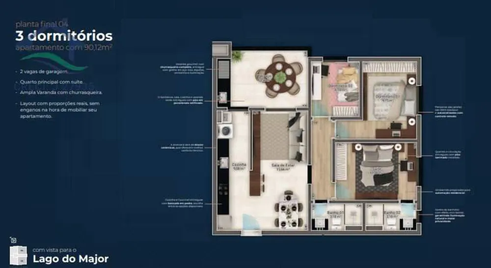 Apartamento, 3 quartos, 89 m² - Foto 13