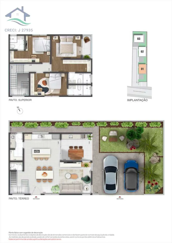 Casa de Condomínio, 3 quartos - Foto 6